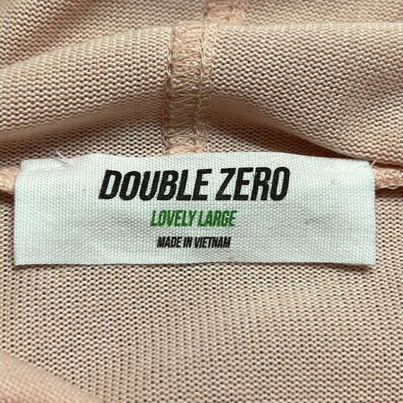Double Zero Blush Pink Super Soft Cropped Oversize Sweatshirt Var. Sizes NWOT - Picture 3 of 8